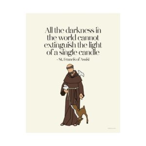 St. Francis of Assisi Art Print — Light in the Darkness