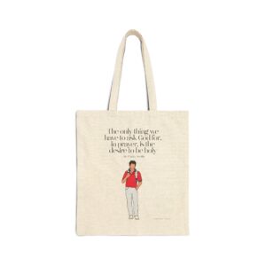 12615466001460625095_2048-1.jpeg St. Carlo Acutis Canvas Bag — Desire to Be Holy