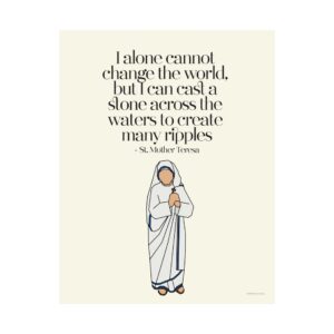 St. Mother Teresa Art Print — Create Ripples