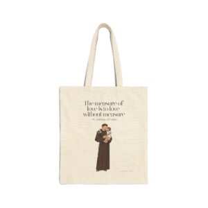 2058294919620896254_2048-1.jpeg St. Anthony of Padua Canvas Bag — Love Without Measure