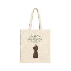 2290243122622933944_2048-1.jpeg St. Padre Pio Canvas Bag — Progress in Slow Steps
